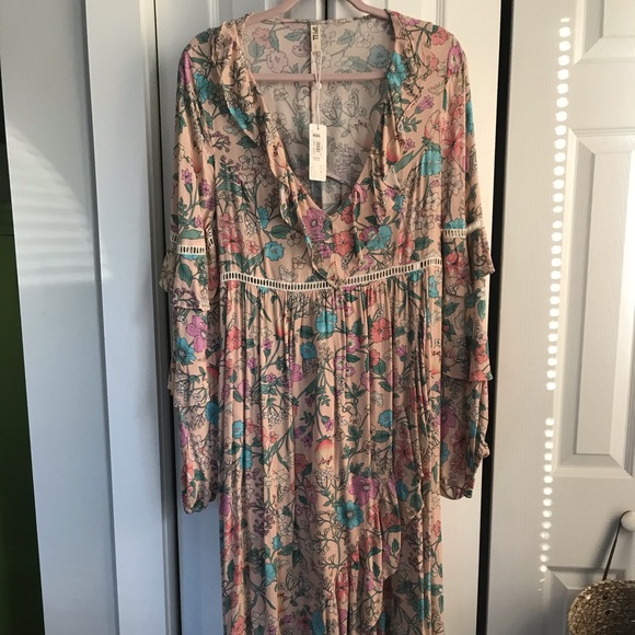 Spell | Dresses | Spell And The Gypsy Sayulita Frill Gown Musk Nwt ...